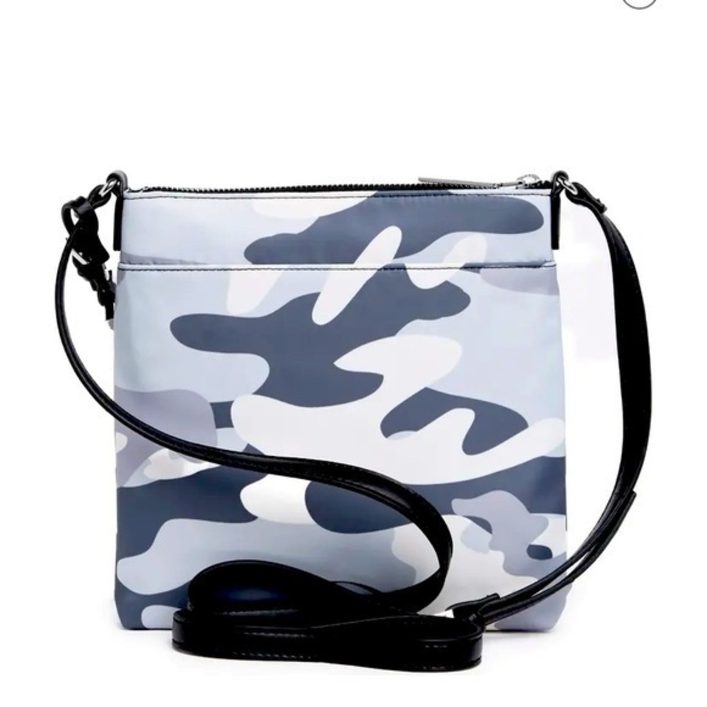 Tommy Hilfiger Gray Camo crossbody bag new